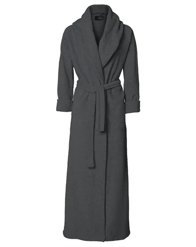 Karmameju - Mount Everest Fleece Badekåbe - Dark Grey